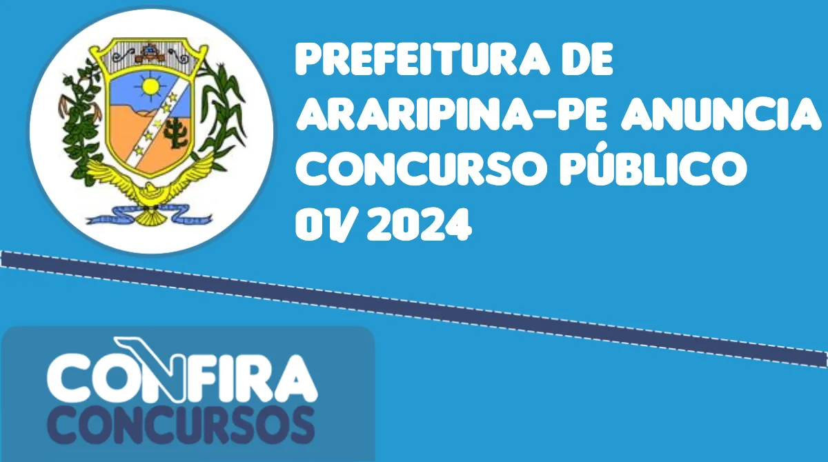 Prefeitura de Araripina PE lança concursos para 370 vagas