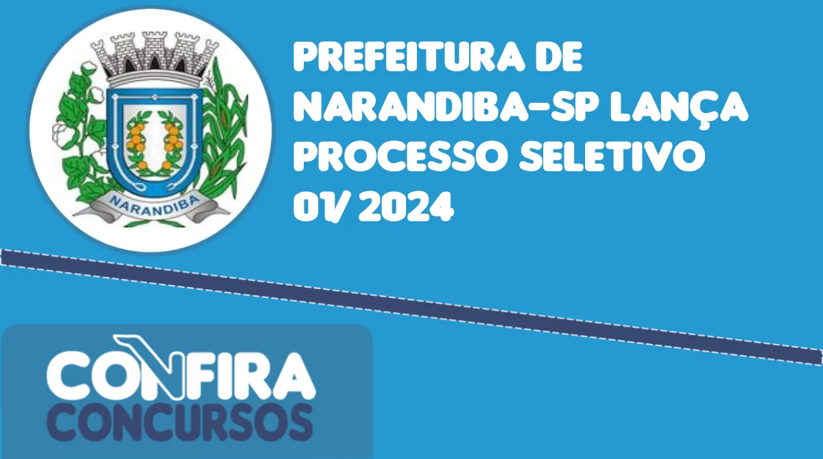 Prefeitura De Narandiba Sp Lan A Processo Seletivo