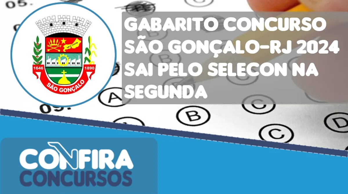 Gabarito Concurso S O Gon Alo Rj Sai Pelo Selecon Na Segunda